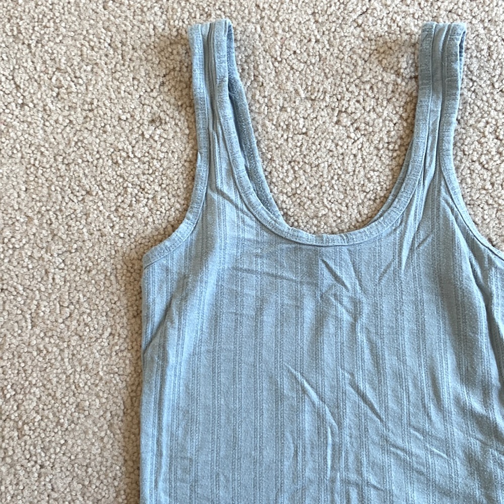 Garage blue tank